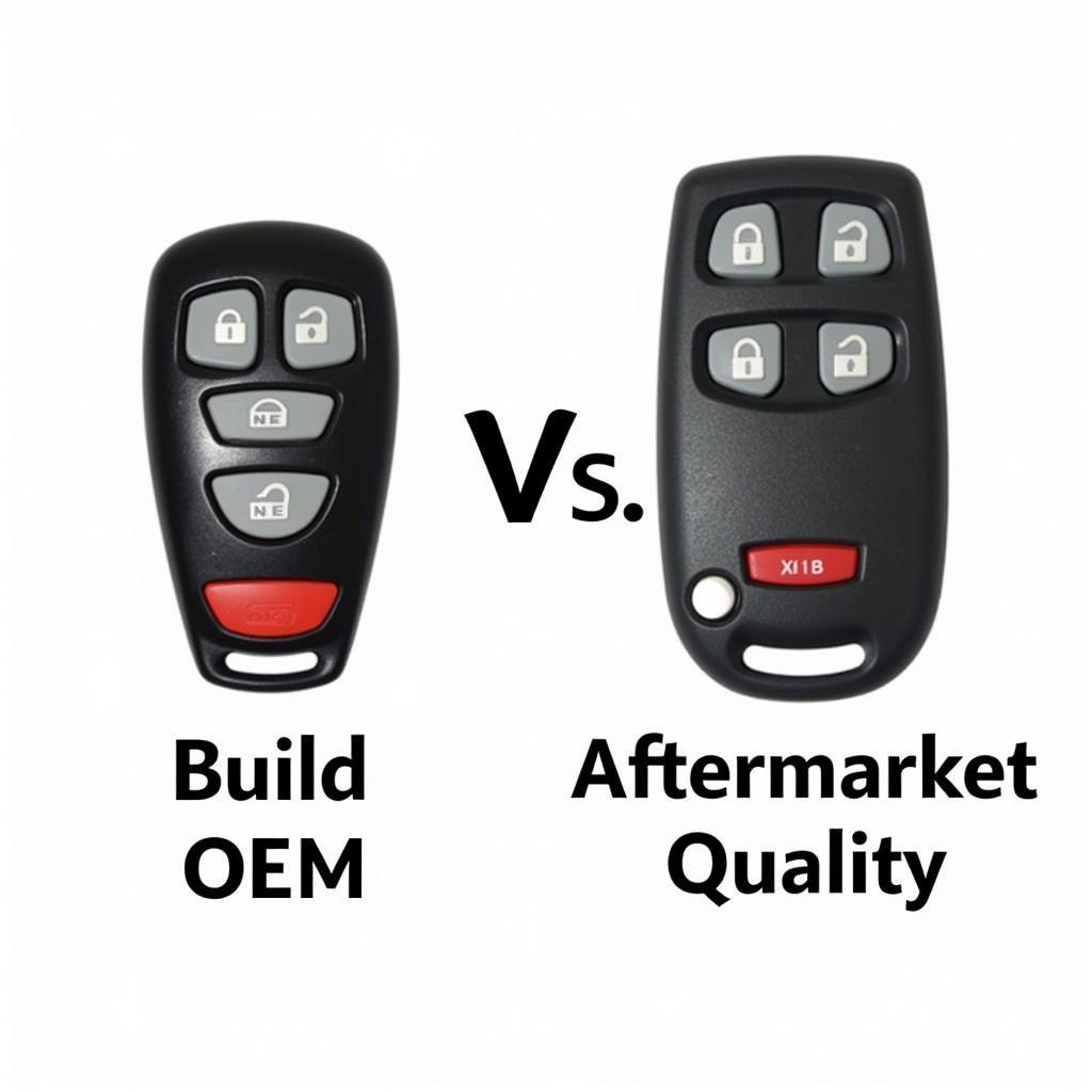 2002 Pontiac Aztek OEM vs Aftermarket Key Fobs Comparison