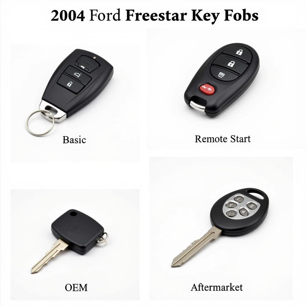 2004 Ford Freestar Key Fob Types: Basic, Remote Start, Aftermarket