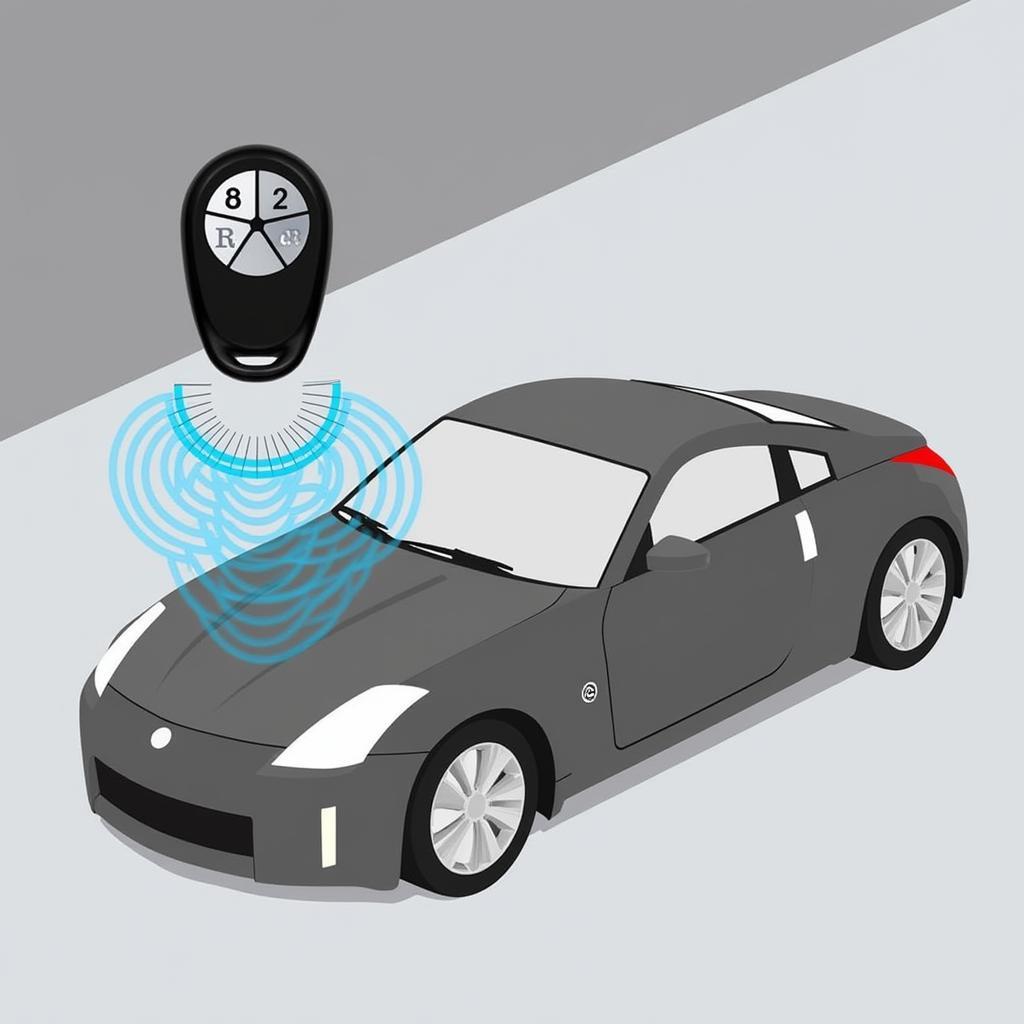 2004 Nissan 350Z Key Fob RFID Technology Illustration