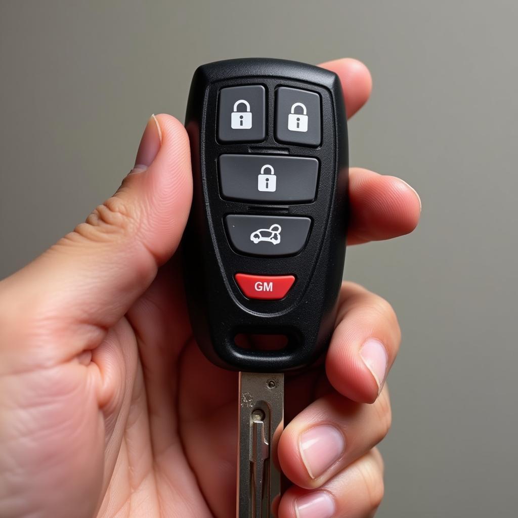 Holding a 2008 GM Key Fob