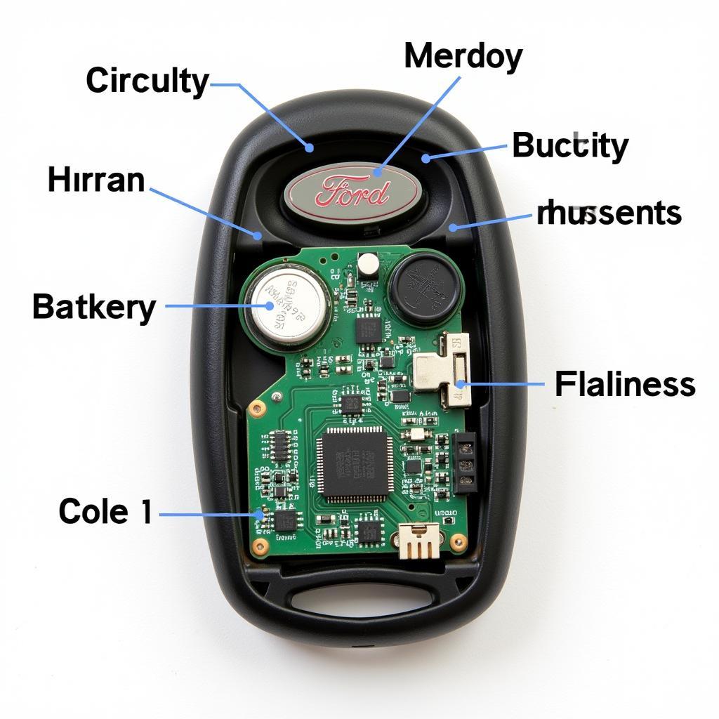 2009 Ford Key Fob Internal Components