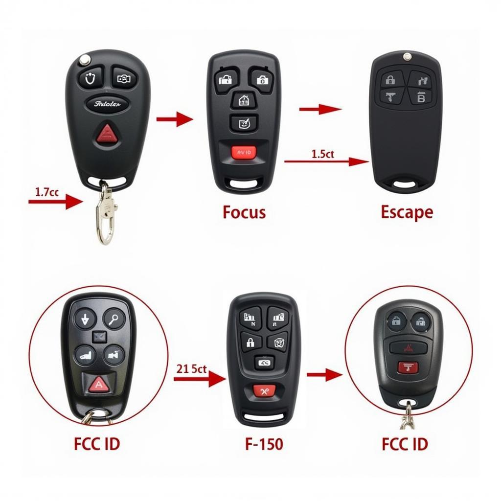 2009 Ford Key Fob Models Comparison