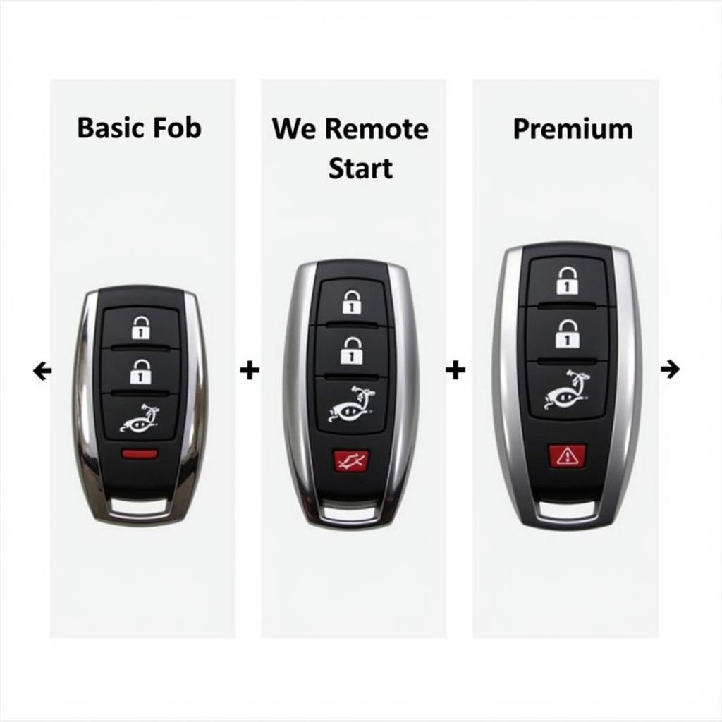 2010 Range Rover Key Fob Variations