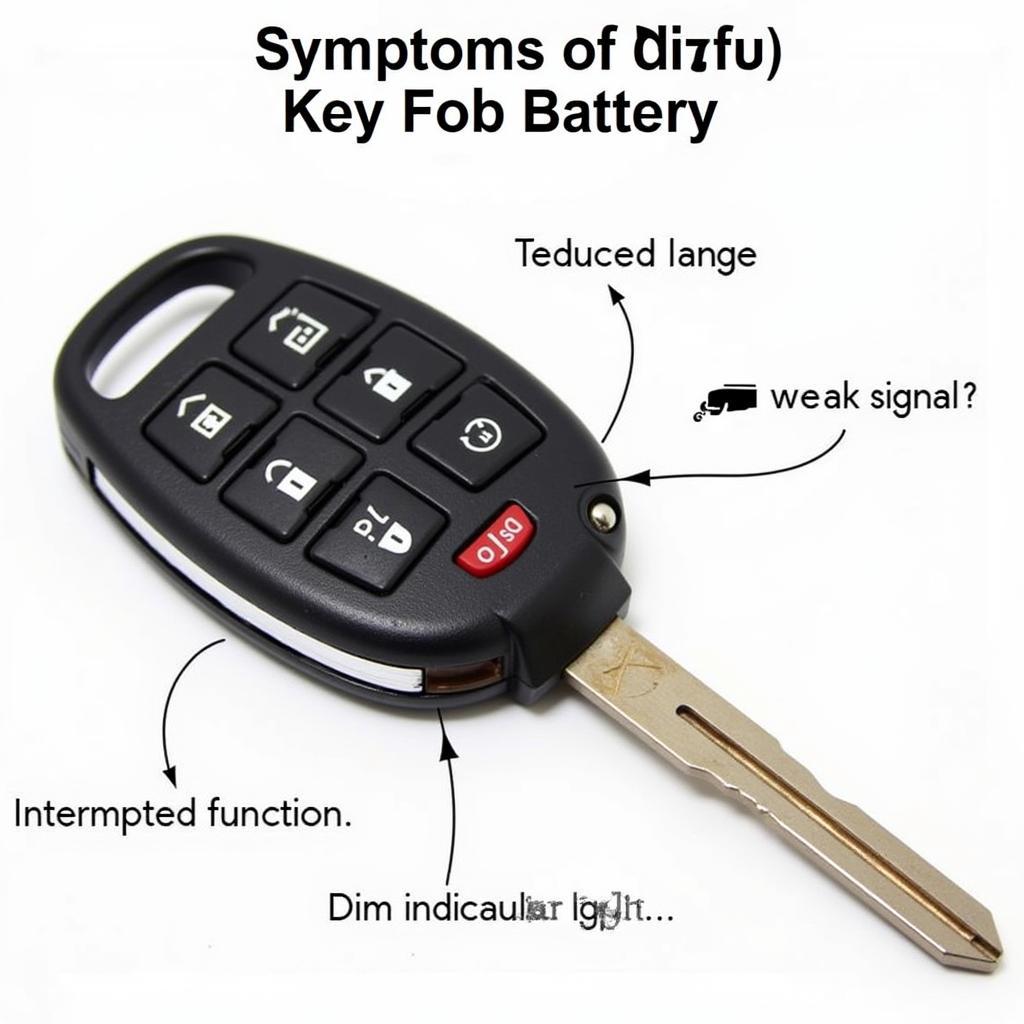 2011 Nissan Key Fob Low Battery Symptoms