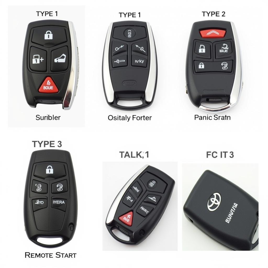 Different 2011 Toyota RAV4 Key Fobs