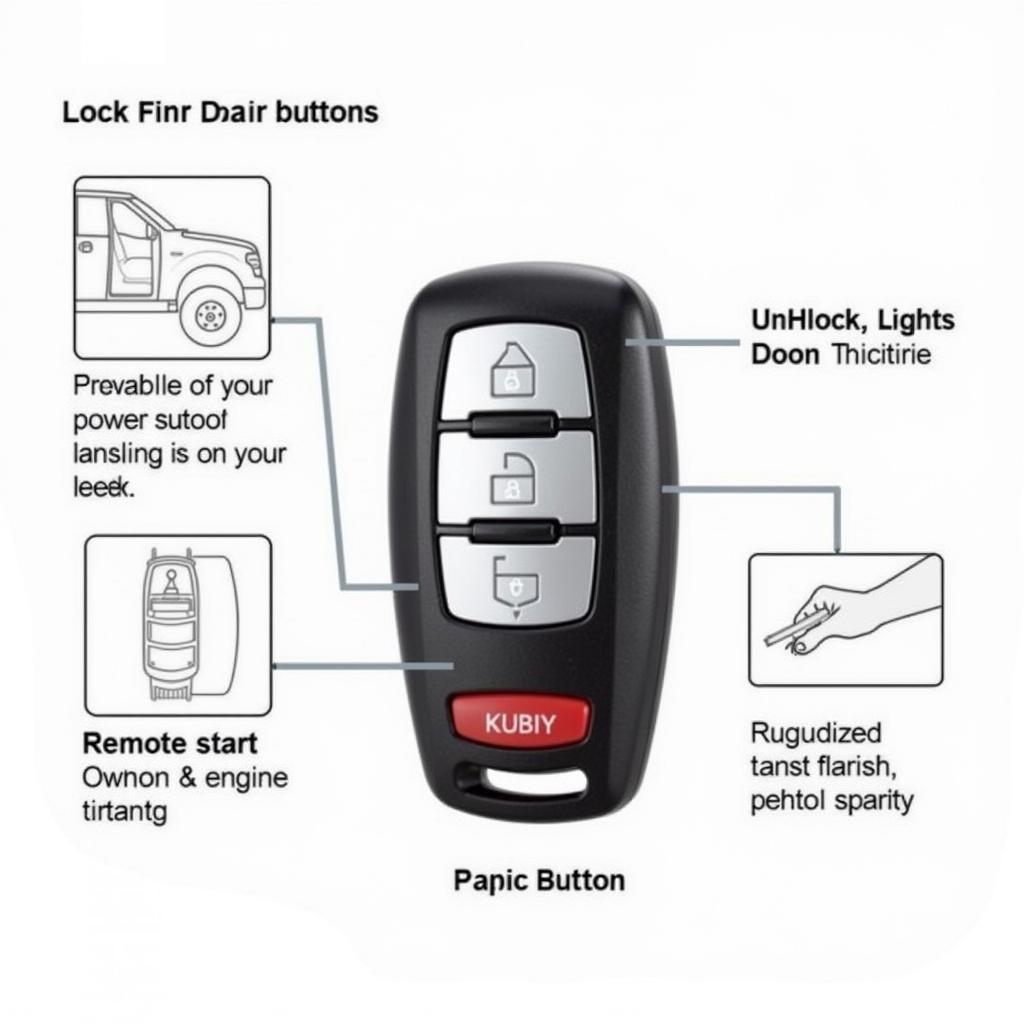 2012 Ford Explorer Key Fob Functions: Locking, Unlocking, Remote Start, Panic Alarm