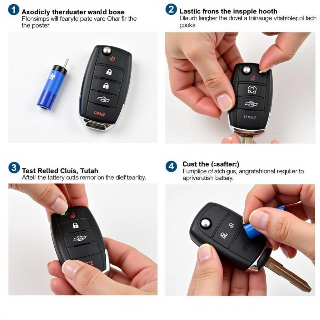 Replacing the battery in a 2013 Chevy Cruze key fob