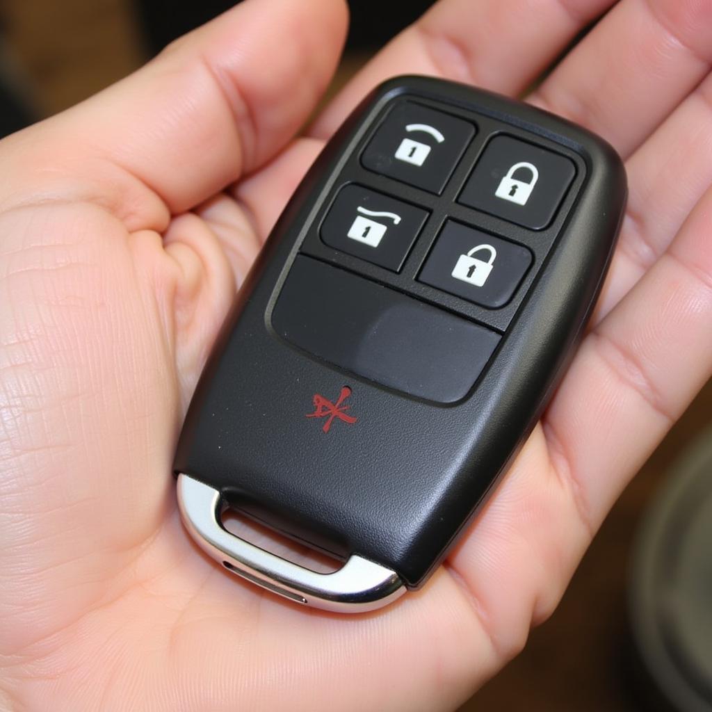 2013 Ford Edge Key Fob Held in Hand