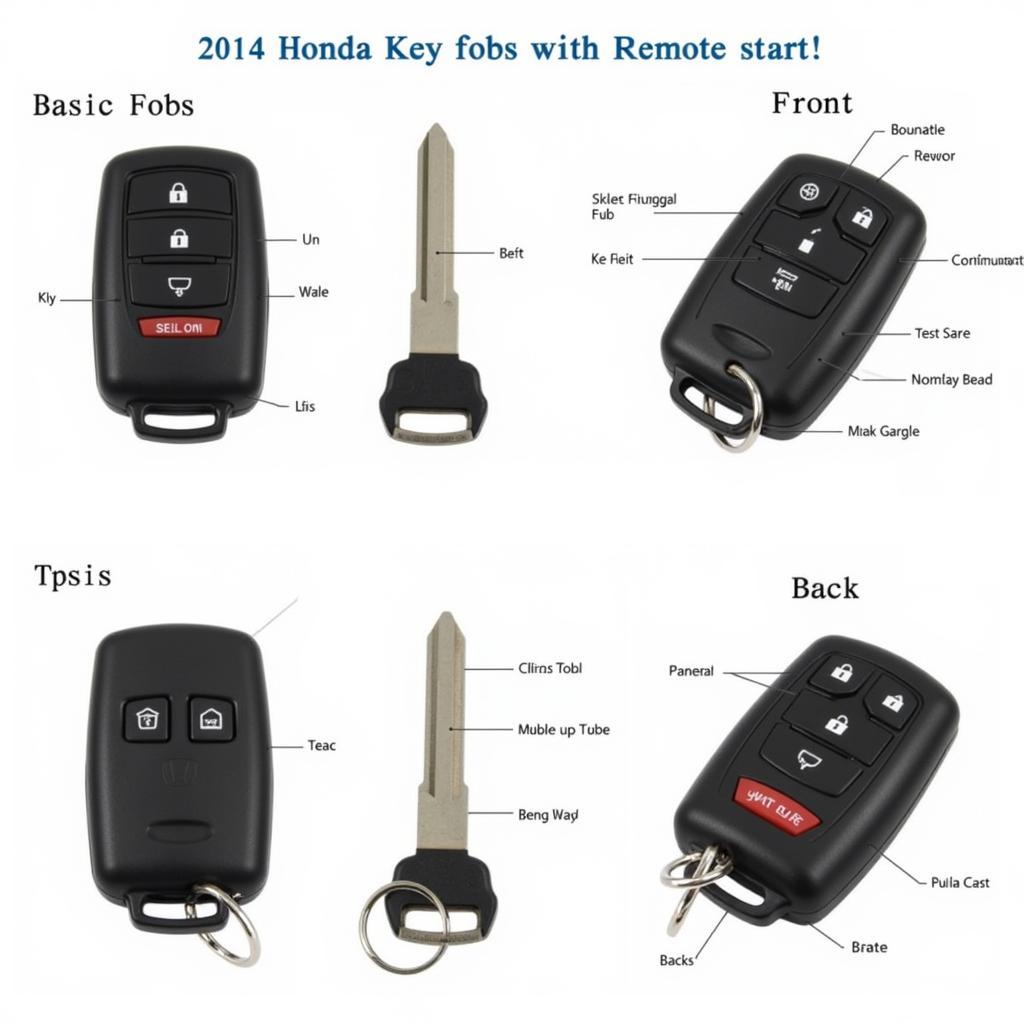 2014 Honda Crosstour Key Fob Types