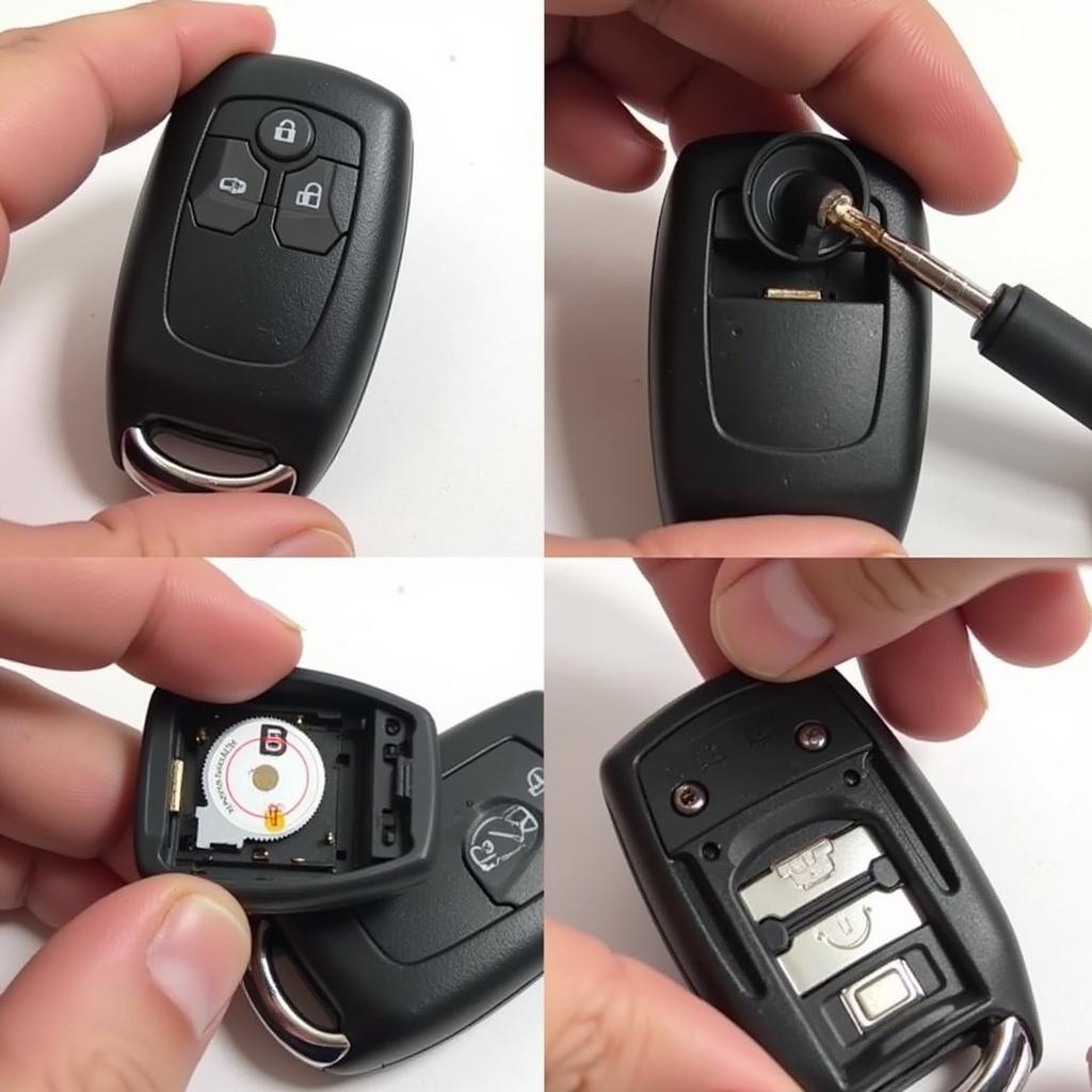 Replacing the battery in a 2014 Jeep Grand Cherokee key fob