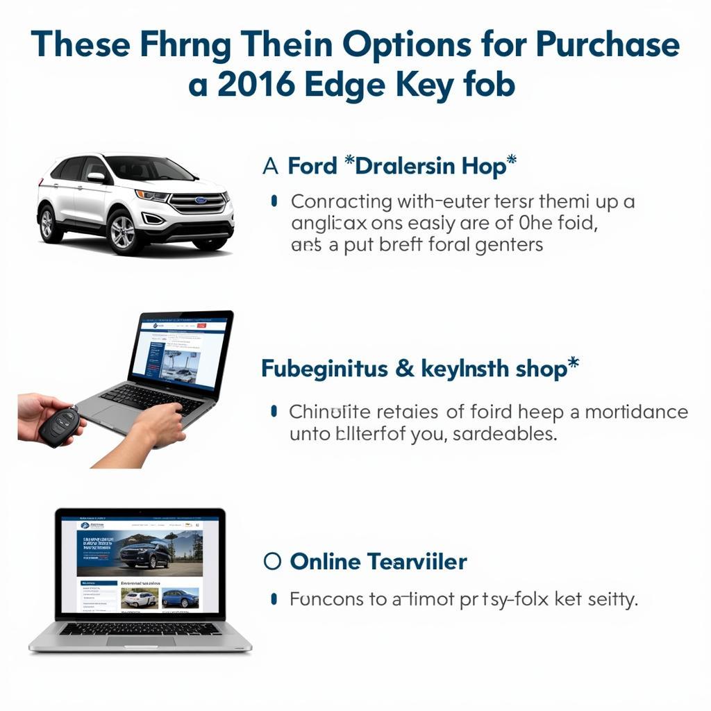 2016 Ford Edge Key Fob Options - Dealer, Locksmith, Online