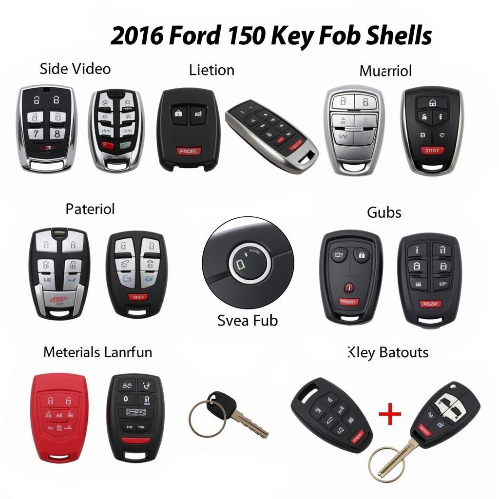 2016 Ford F150 Key Fob Shell Options