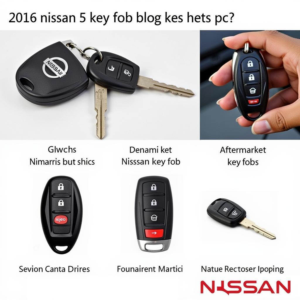 2016 Nissan 5 Button Key Fob Replacement Options