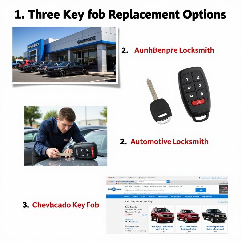 2017 Chevy Silverado Key Fob Replacement Options: Dealership, Locksmith, Online Retailers