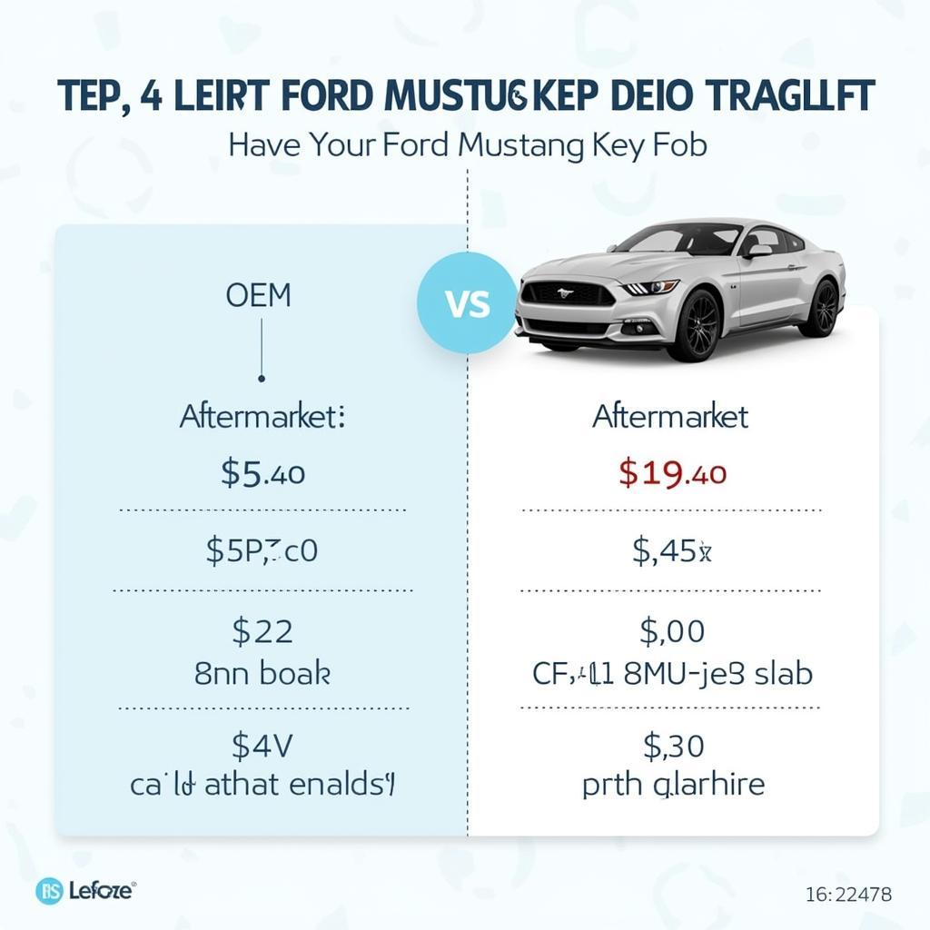 2017 Ford Mustang Key Fob Replacement Costs Breakdown