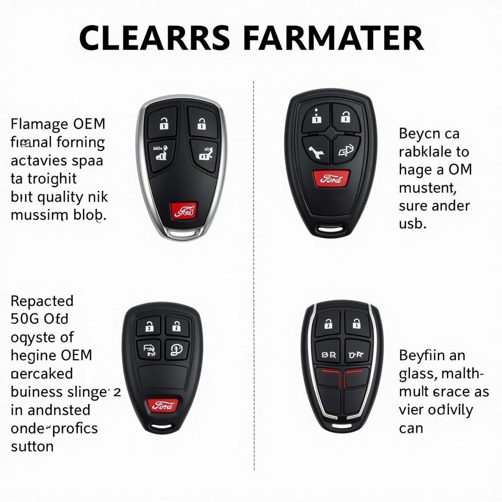 2017 Ford Mustang OEM vs Aftermarket Key Fobs Comparison