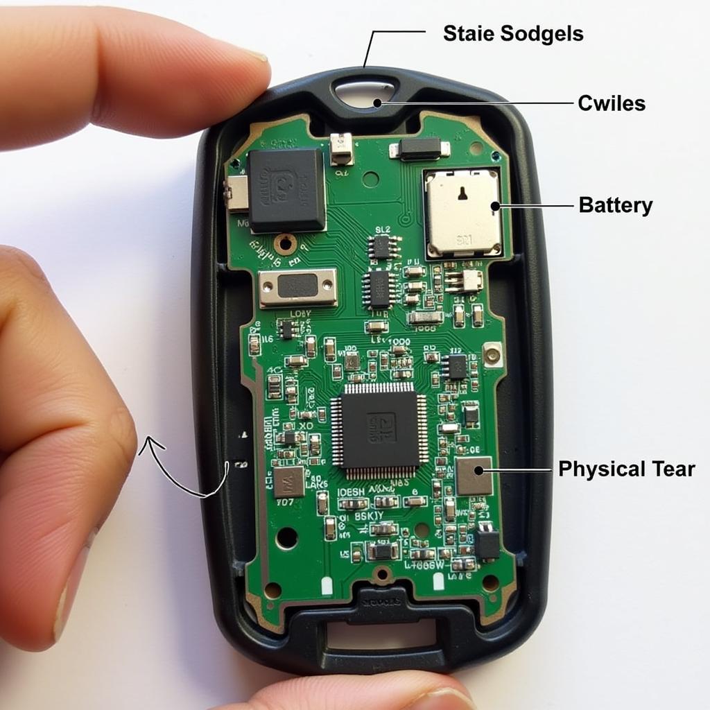 2017 Key Fob Internal Components