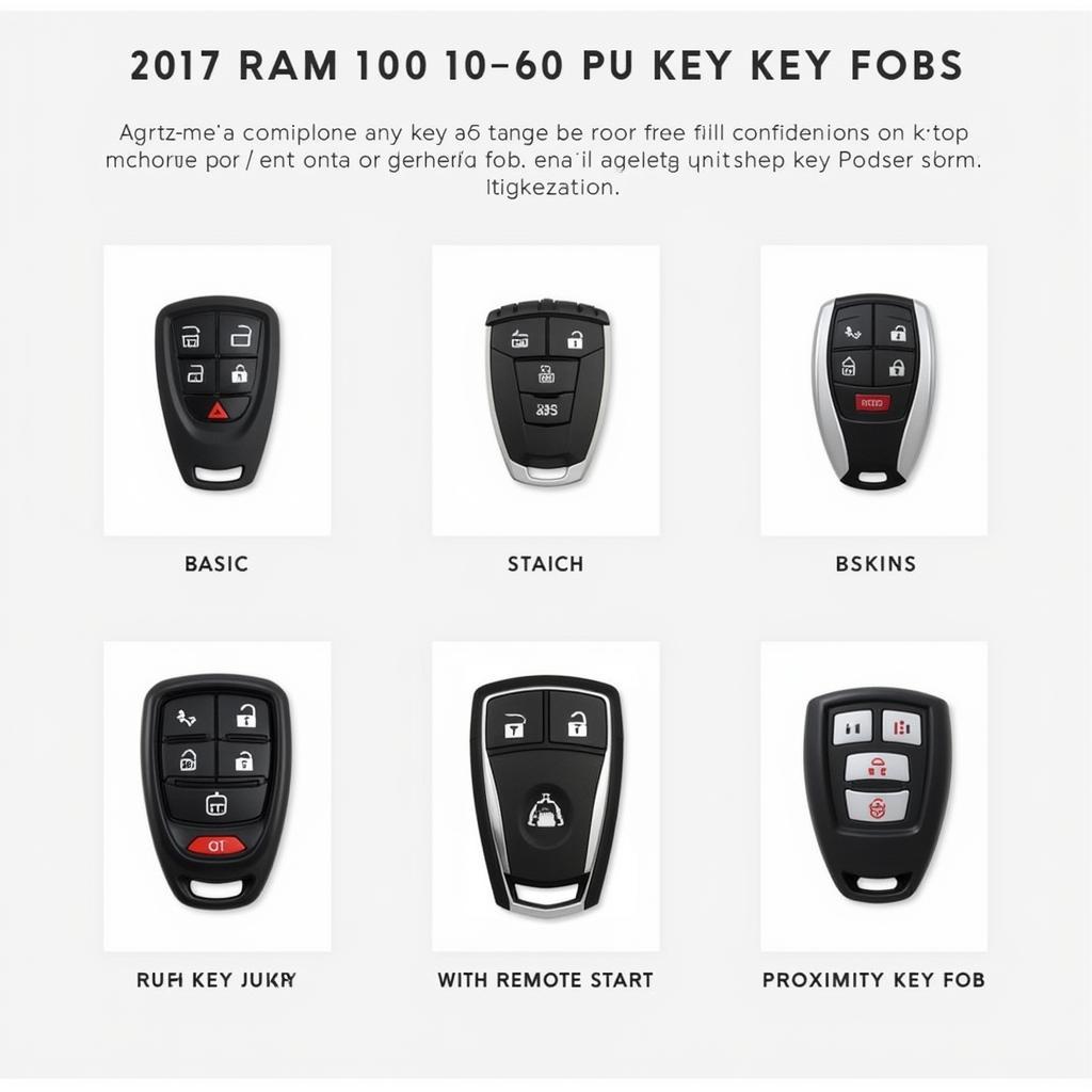 2017 Ram 1500 Key Fob Types: Basic, Remote Start, and Proximity Key