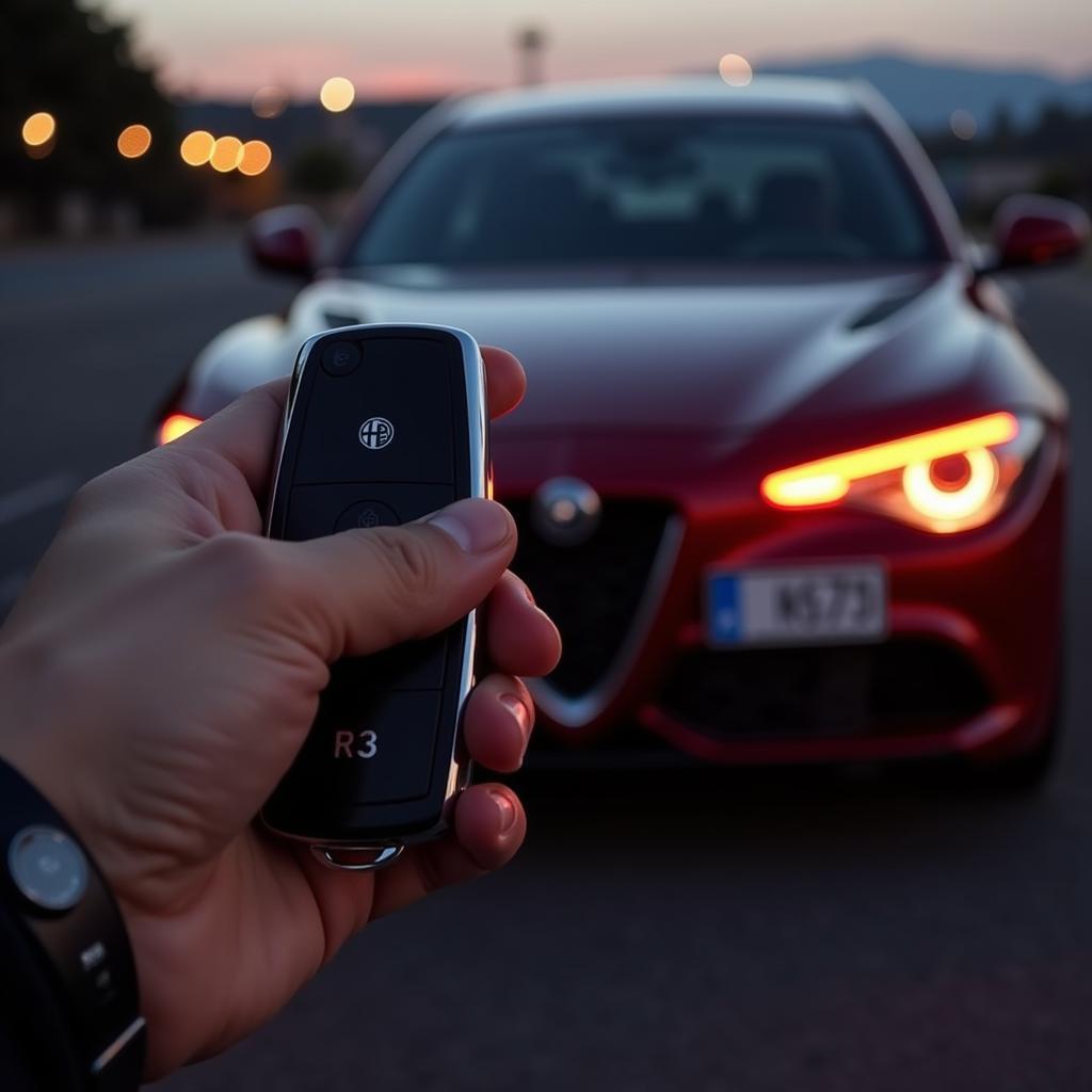 Working Alfa Romeo key fob testing lock/unlock