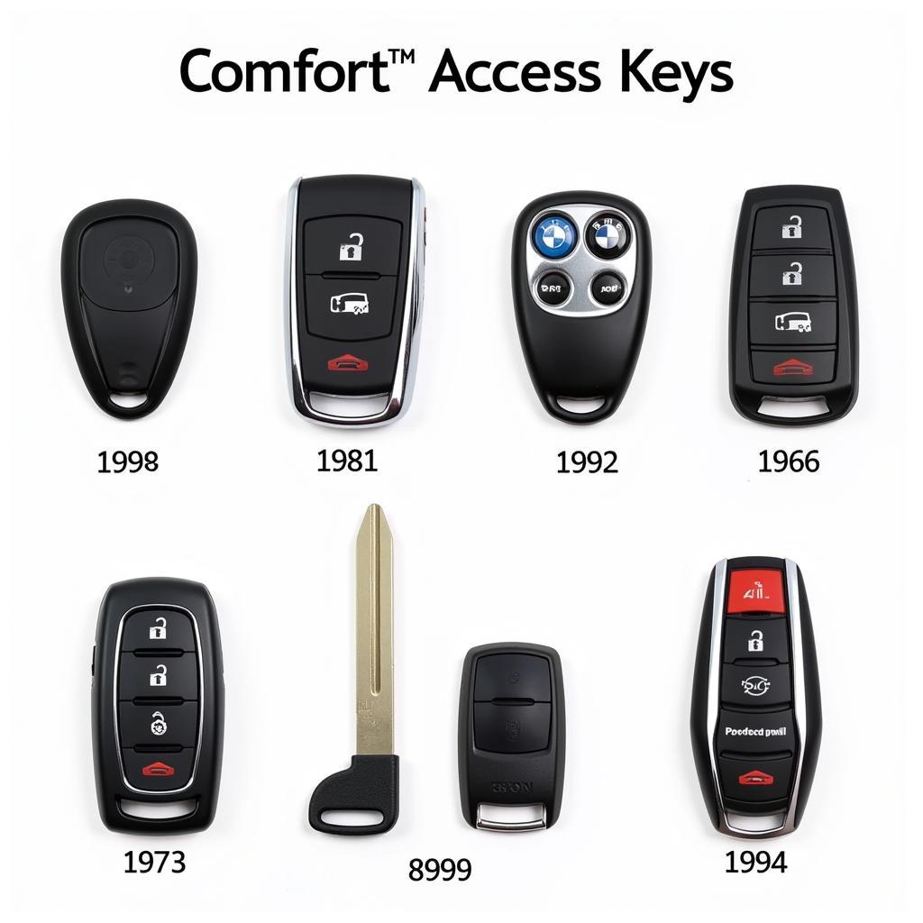 Different Types of BMW 330i Key Fobs