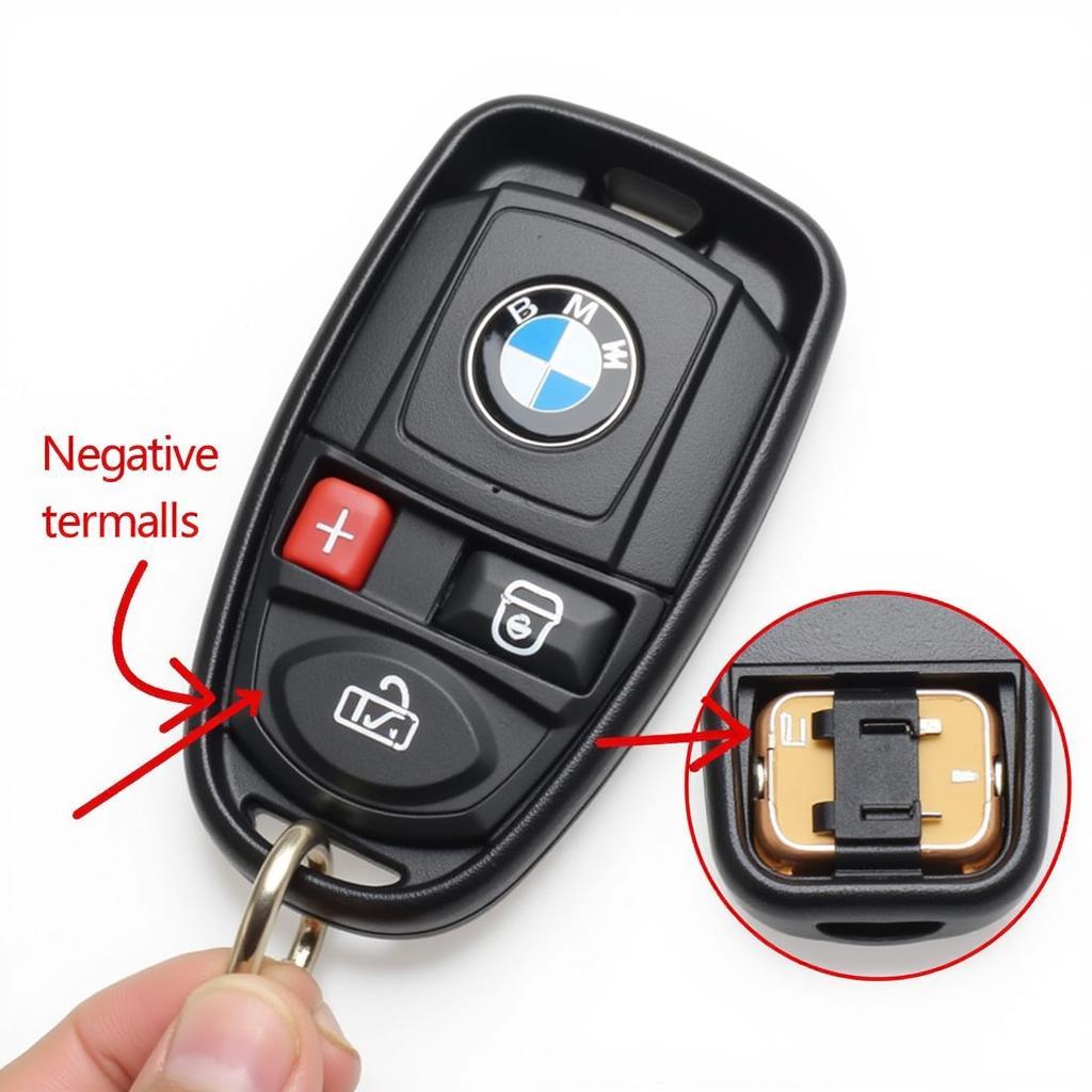 Correct BMW Key Fob Battery Orientation