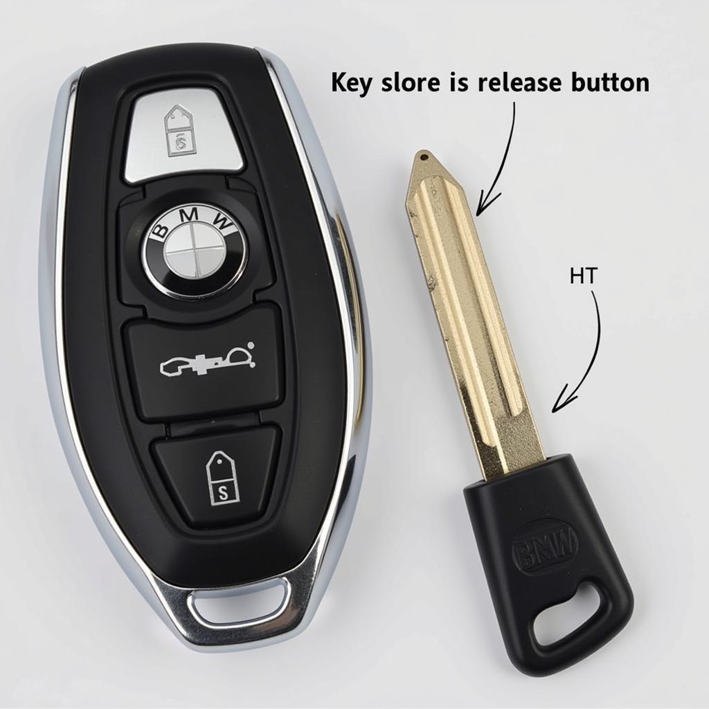 BMW Key Fob with Hidden Key Blade