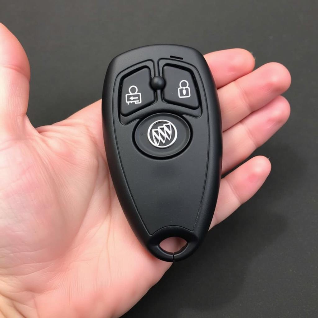 Closed Buick Encore Key Fob Held in Hand