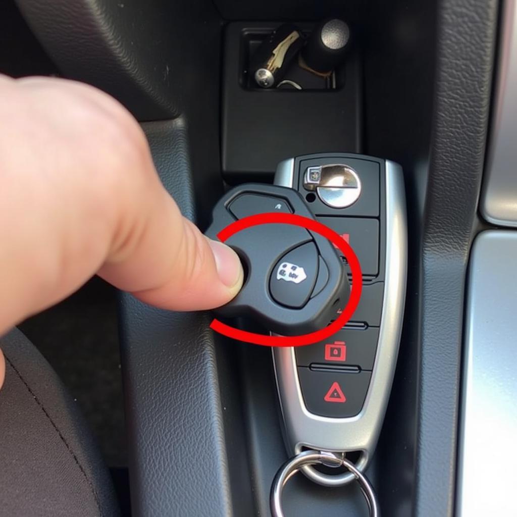 Cadillac ATS Key Fob Release Button Location