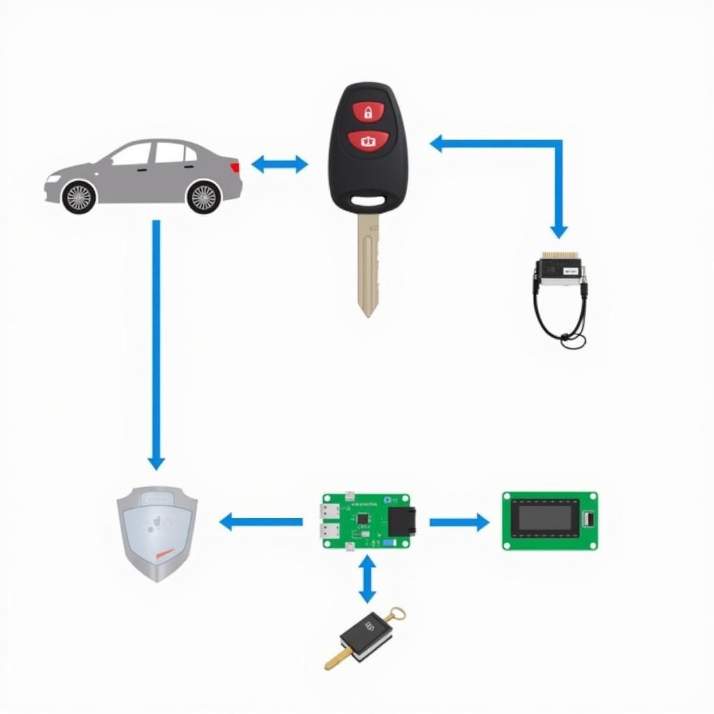 Car Key Fob and Immobilizer System