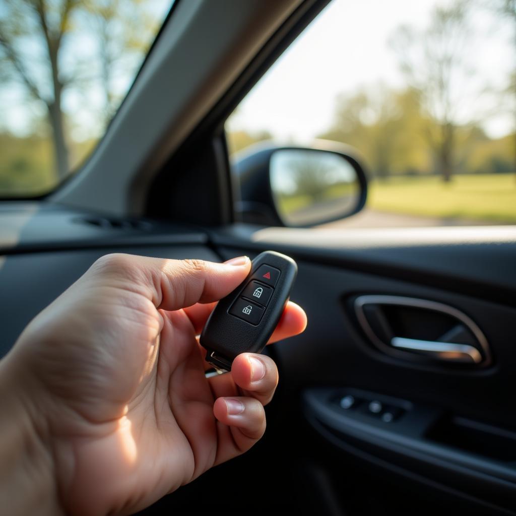 Chevy key fob rolling up car windows