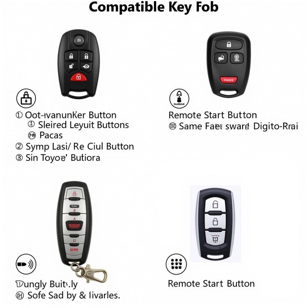 Compatible 1999 Toyota Camry Key Fobs