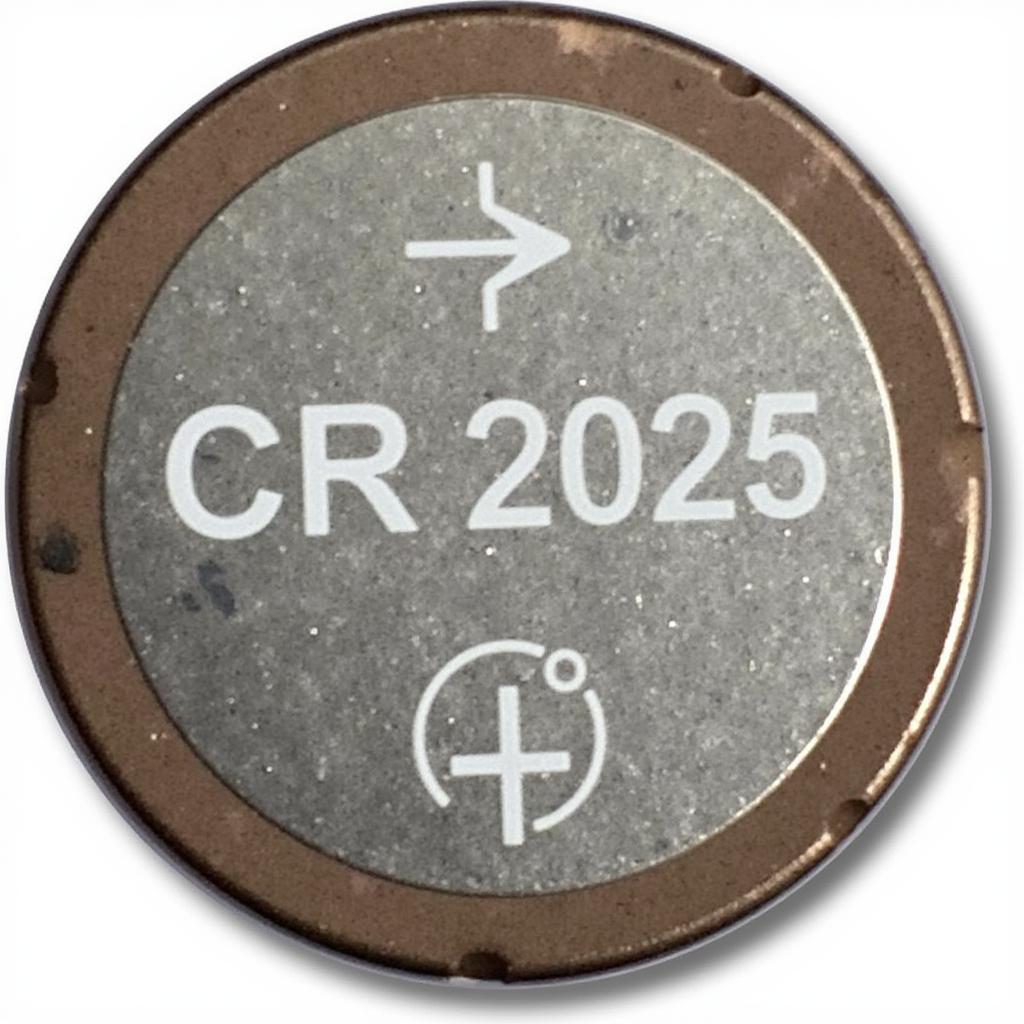 CR2025 Battery with Positive Side Up