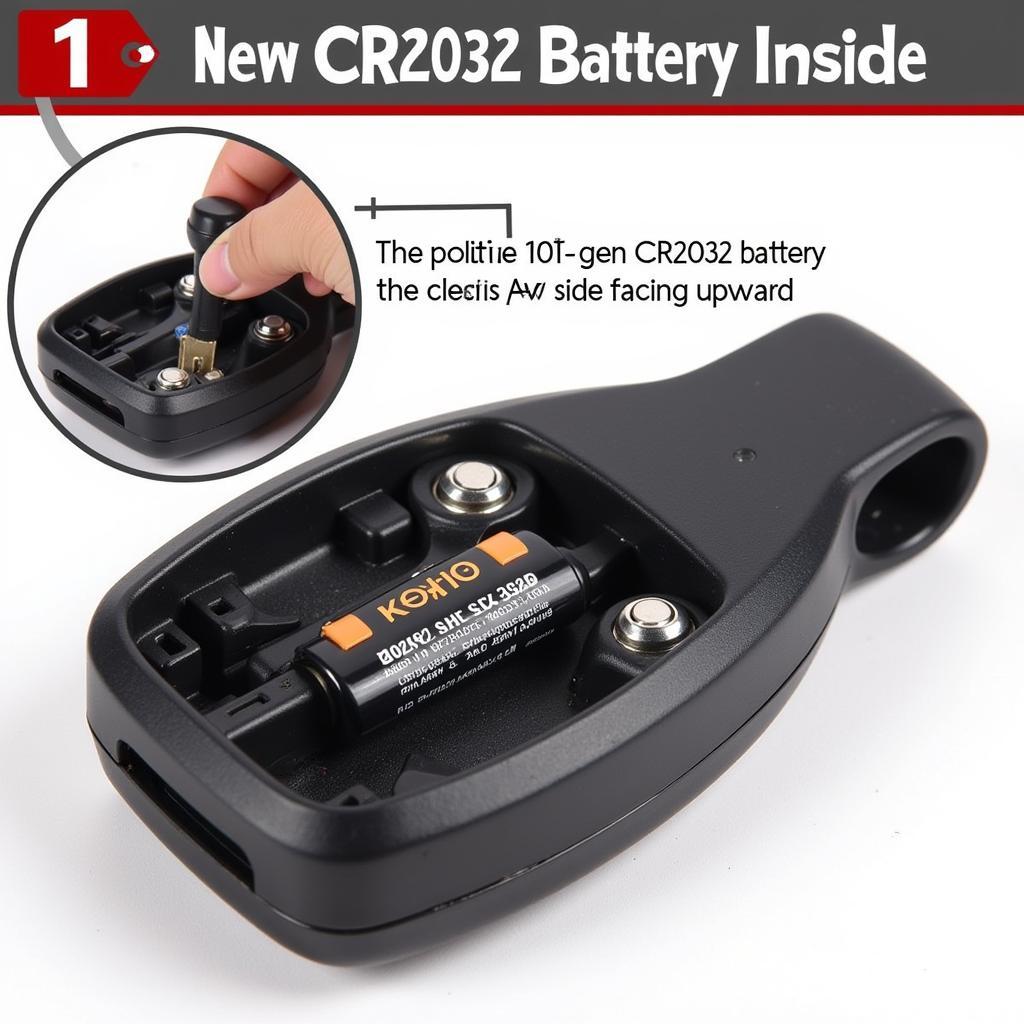 Installing CR2032 Battery in Key Fob