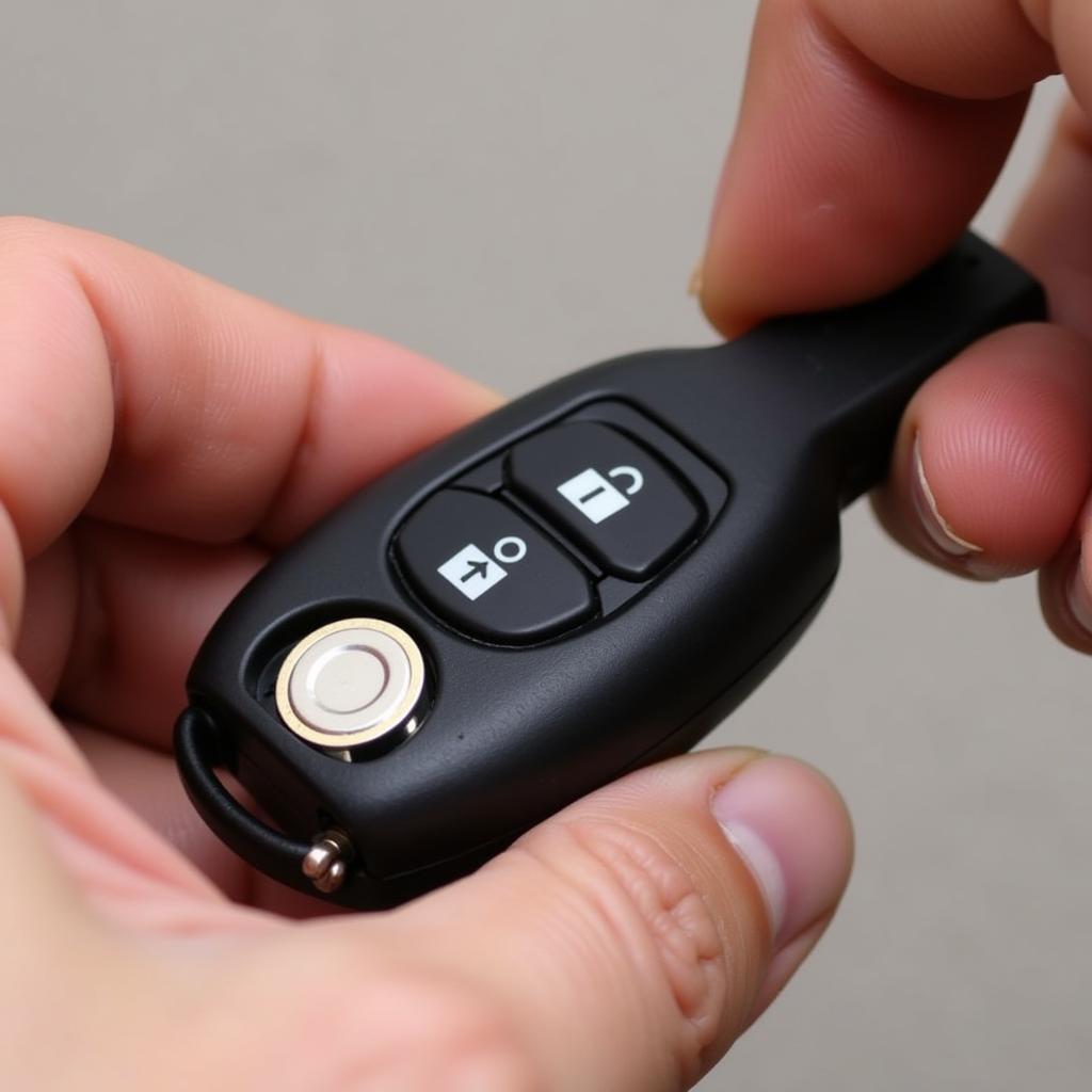 CR2032 Battery Installation in Saab Key Fob