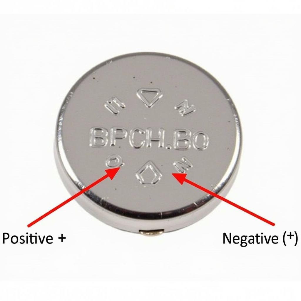 CR2032 Battery Positive and Negative Sides