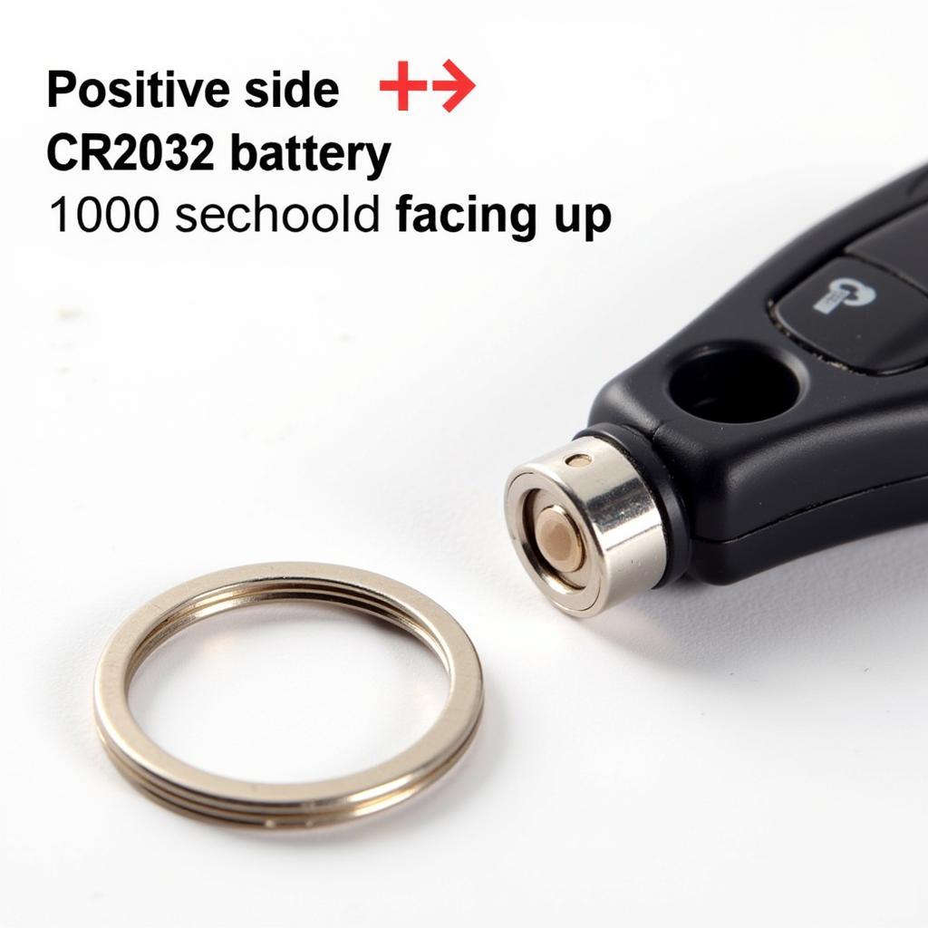 CR2032 Battery with Positive Side Up