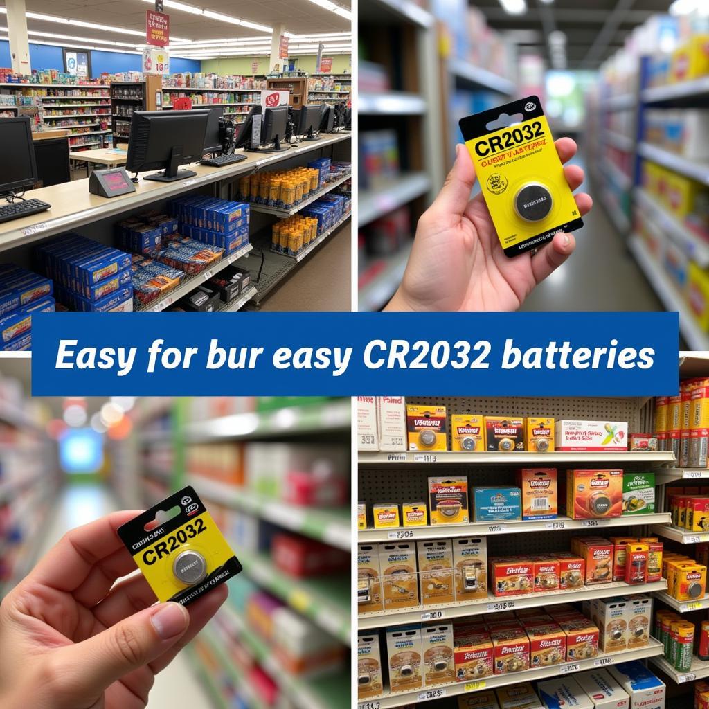 CR2032 Battery in Various Retailers