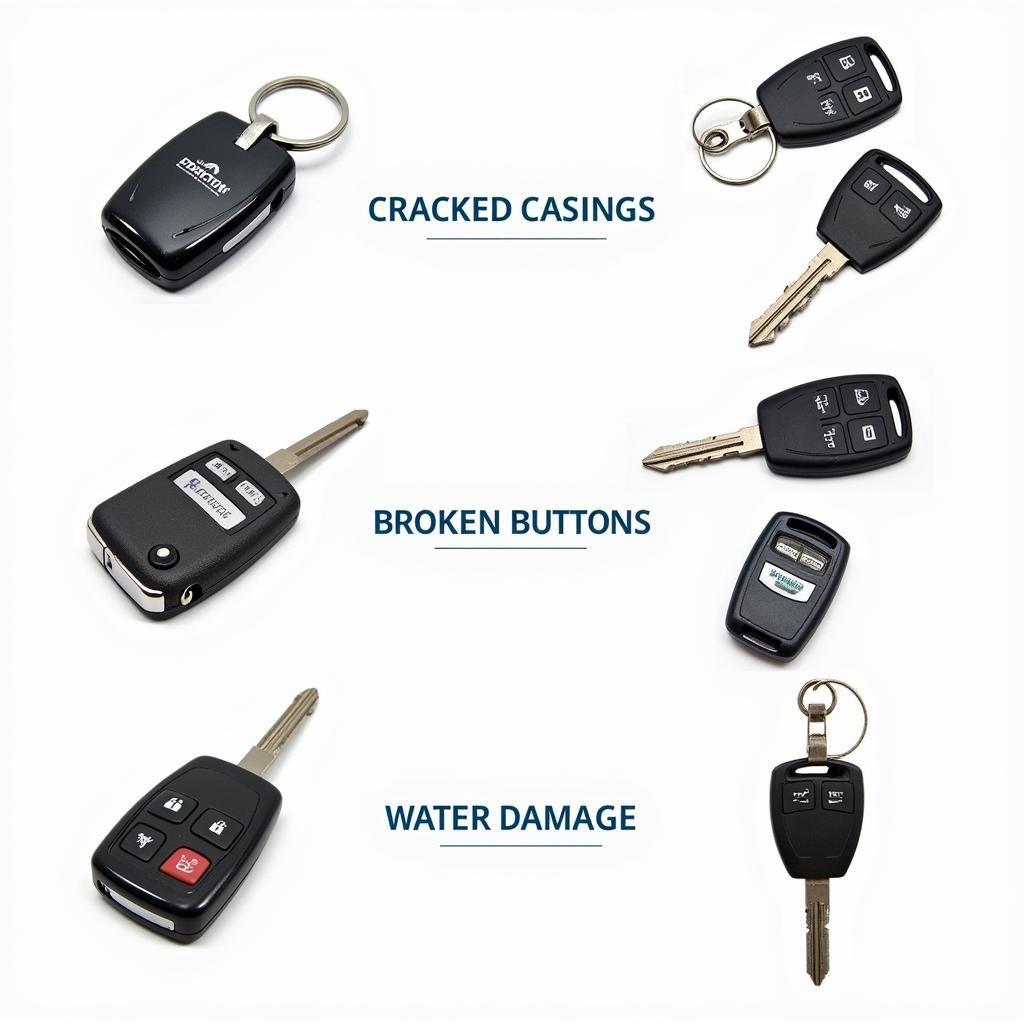 Examples of Damaged Key Fobs