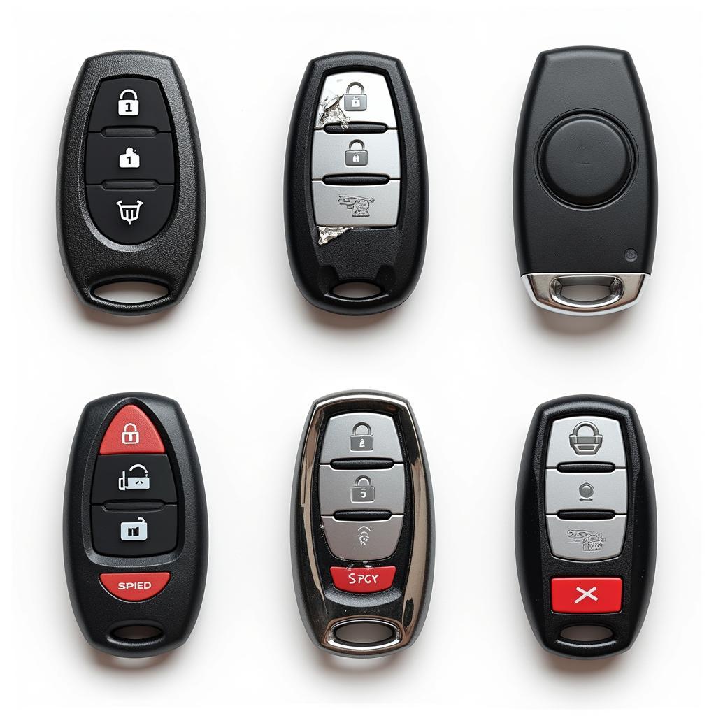 Examples of a damaged Nissan key fob