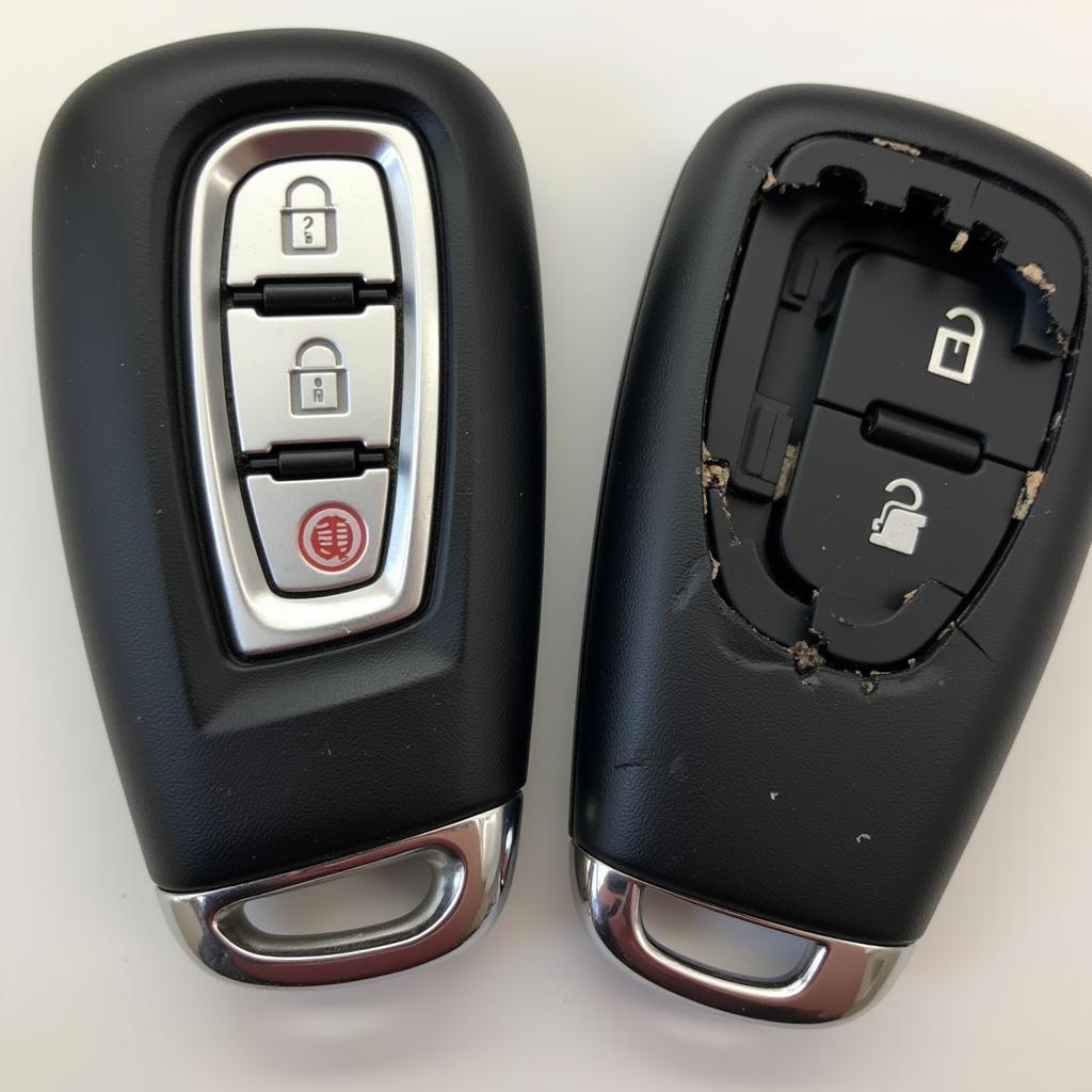 Damaged Toyota Camry Key Fob Casing