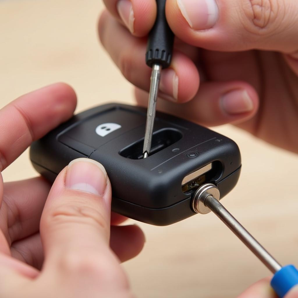 Replacing a dead key fob battery