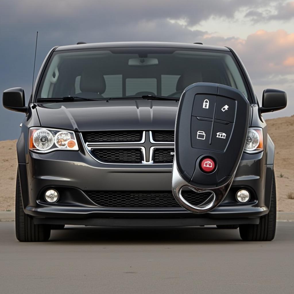 Dodge Grand Caravan Key Fob and Car