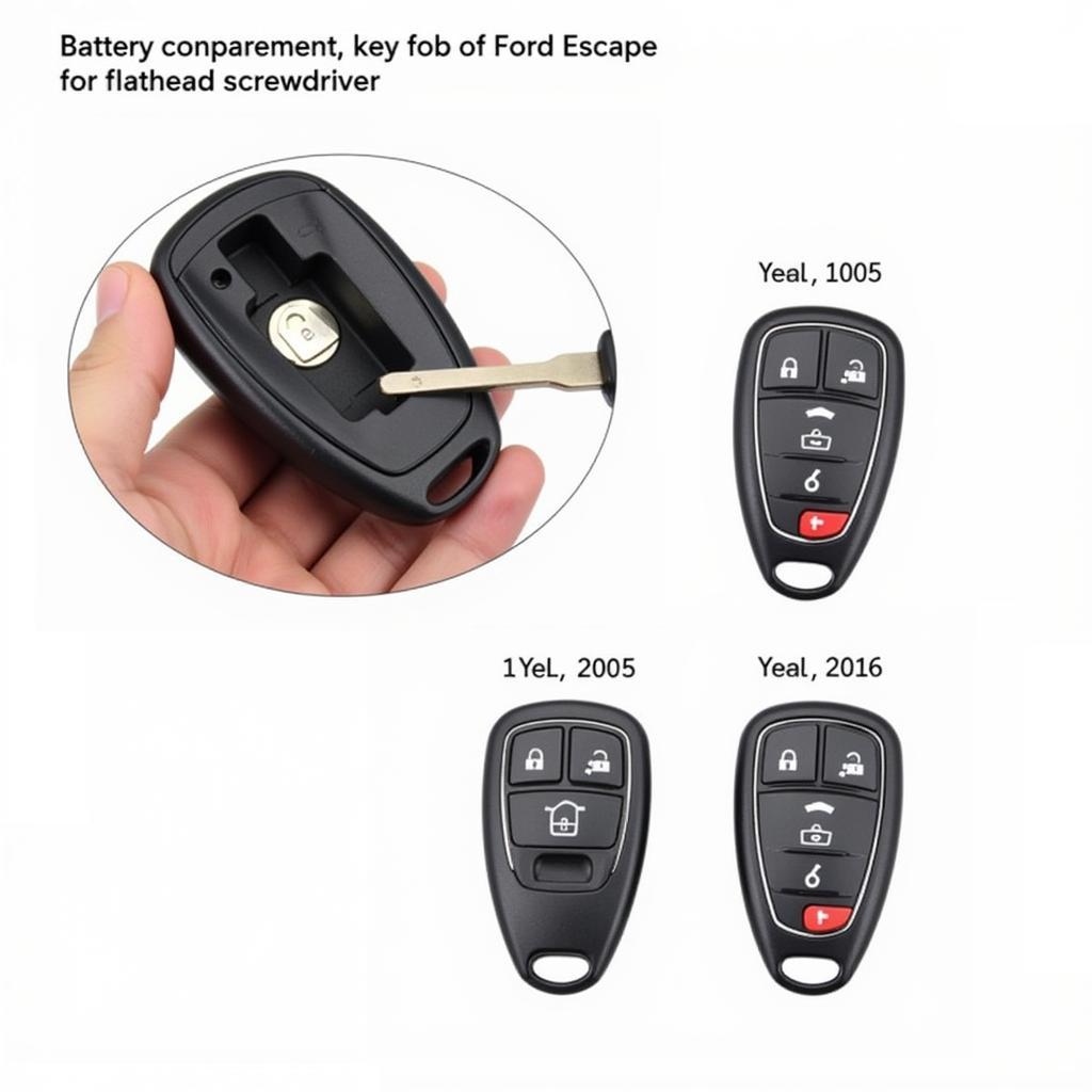 Ford Escape Key Fob Battery Compartment Location