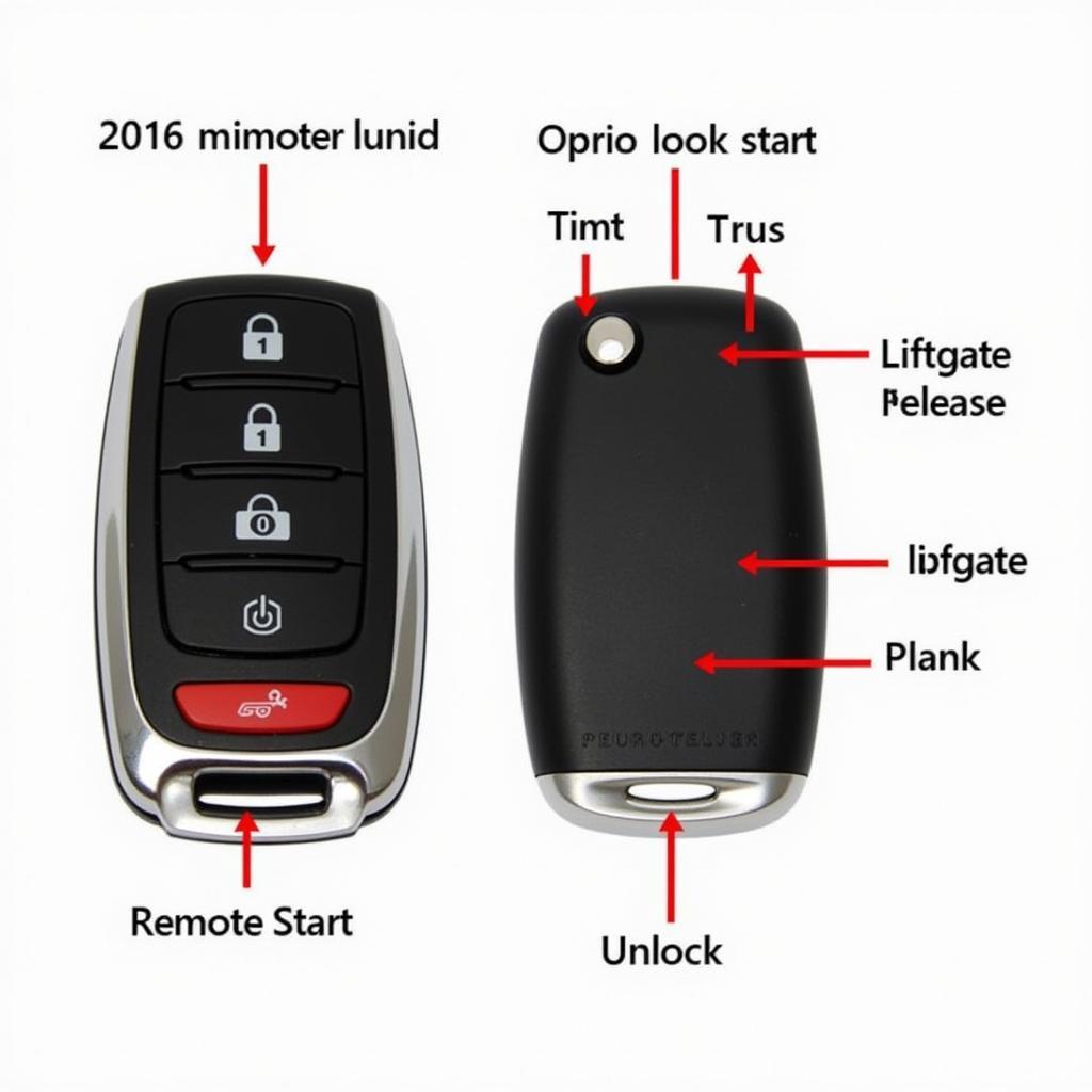 2016 Ford Explorer Key Fob Features and Functions