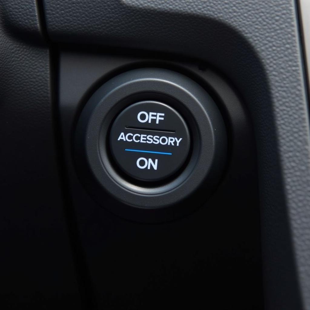 Ford Fusion Ignition Key Positions: Off, Accessory, On, Start