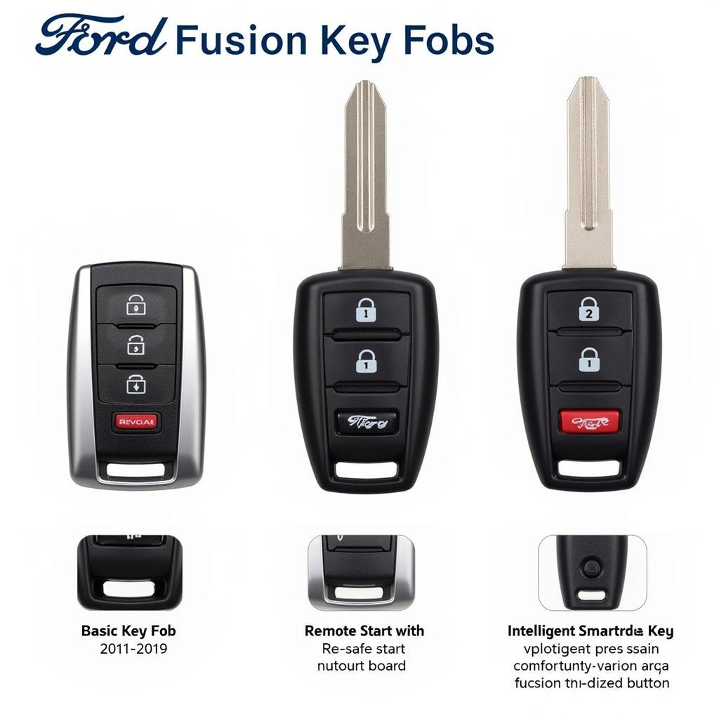 Ford Fusion Key Fob Types: Basic, Remote Start, Intelligent Access