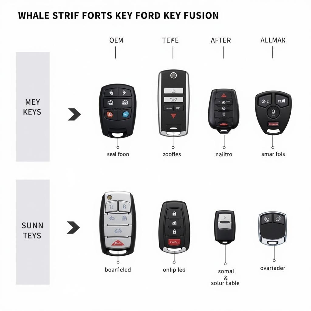 Different Types of Ford Fusion Key Fobs