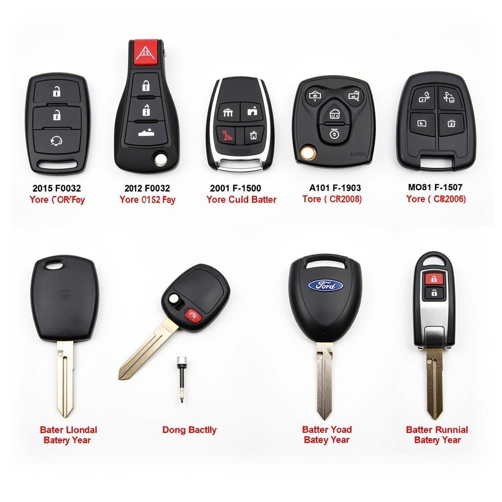 Different Ford Key Fob Battery Types