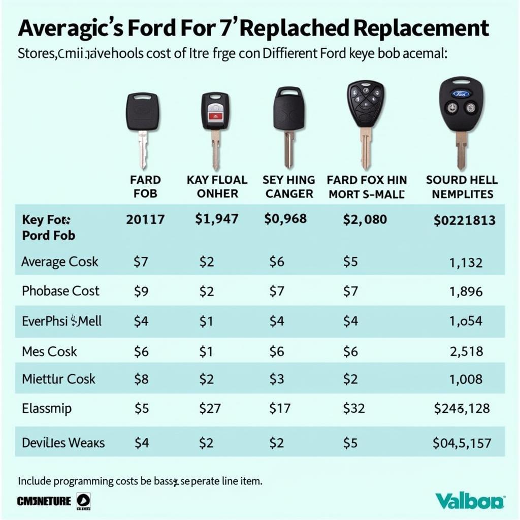 Ford Key Fob Replacement Costs