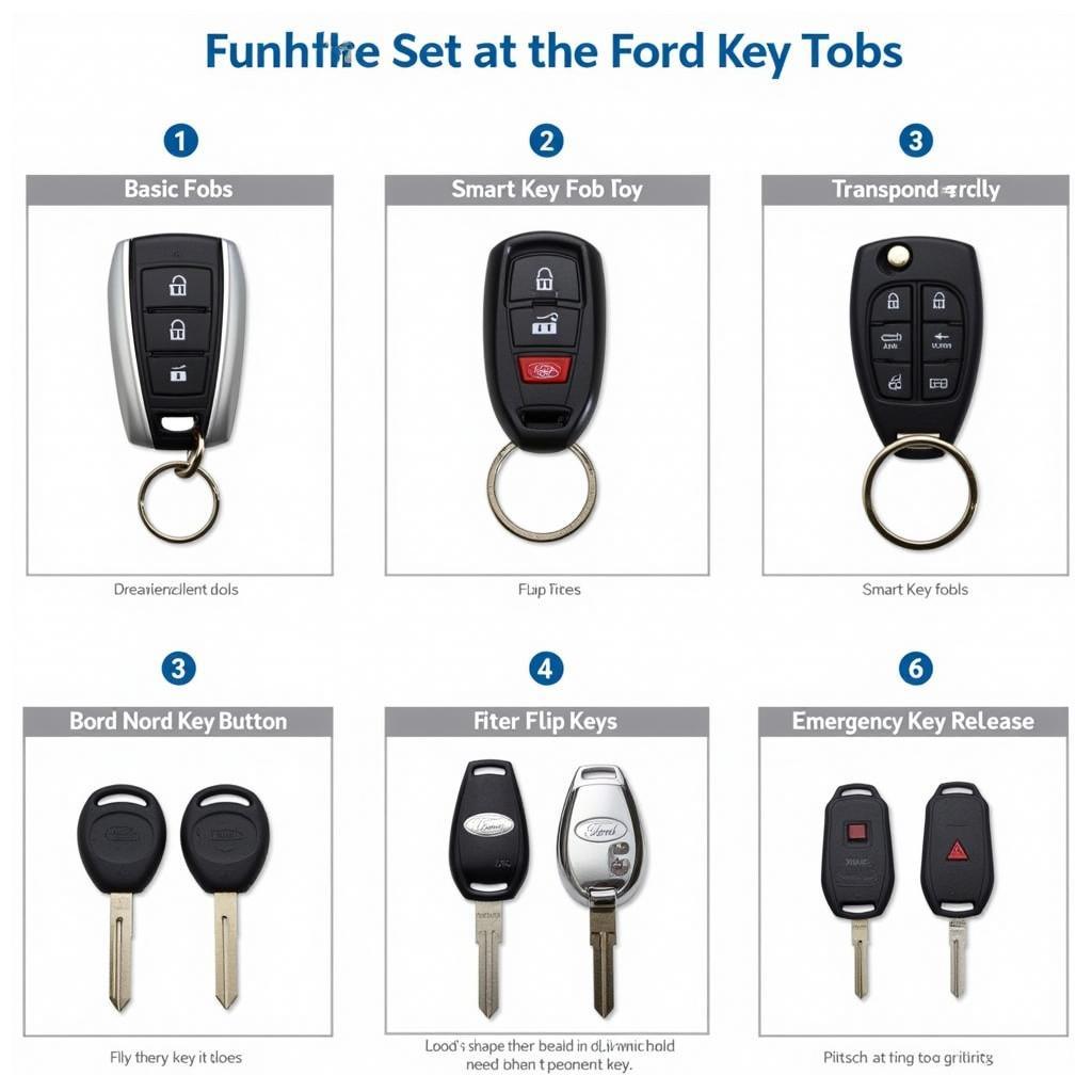 Ford Key Fob Types - Basic, Smart, Transponder, and Flip Keys